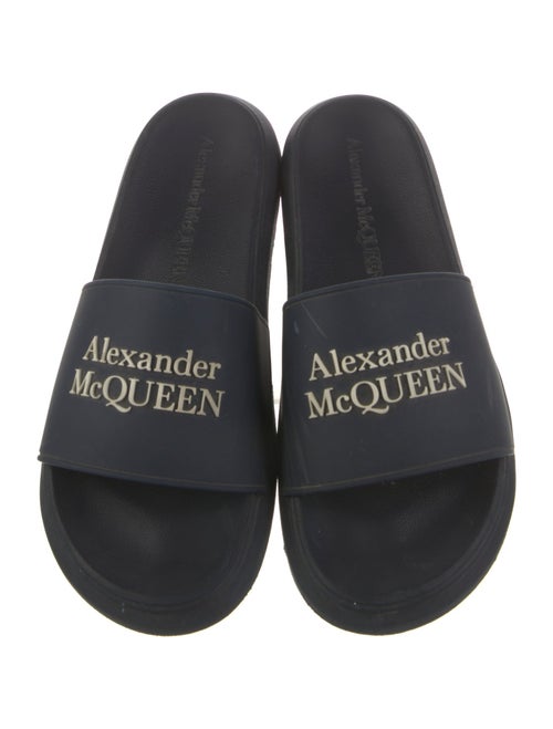 Alexander McQueen Rubber Graphic Print Slides