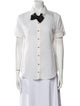 McQ Alexander McQueen Short Sleeve Button-Up Top