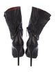 McQ Alexander McQueen Leather Studded Accents Moto Boots