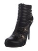 Alexander McQueen Skull Leather Moto Boots