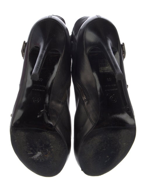 Alexander McQueen Skull Leather Moto Boots