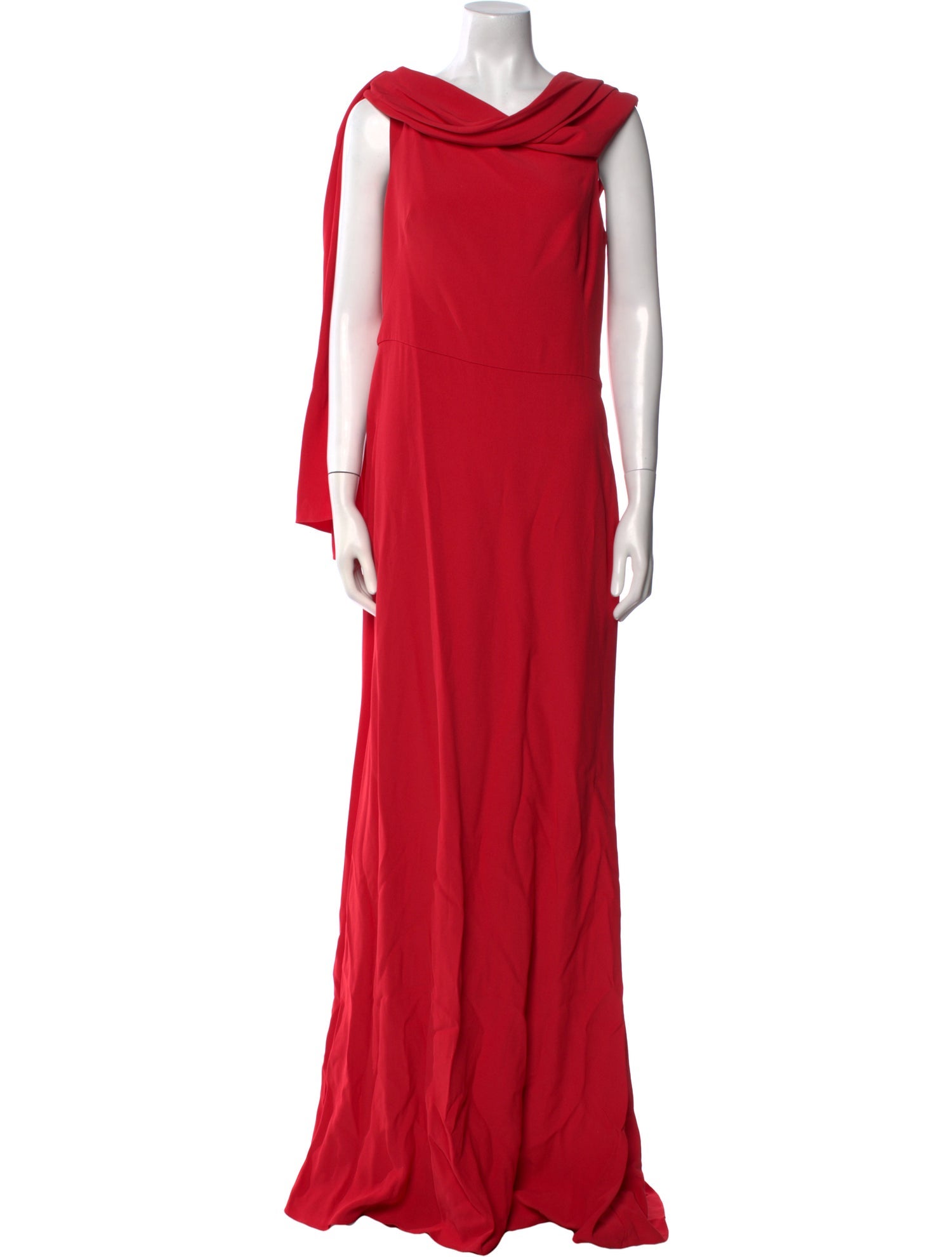 Alexander McQueen Cowl Neck Long Dress