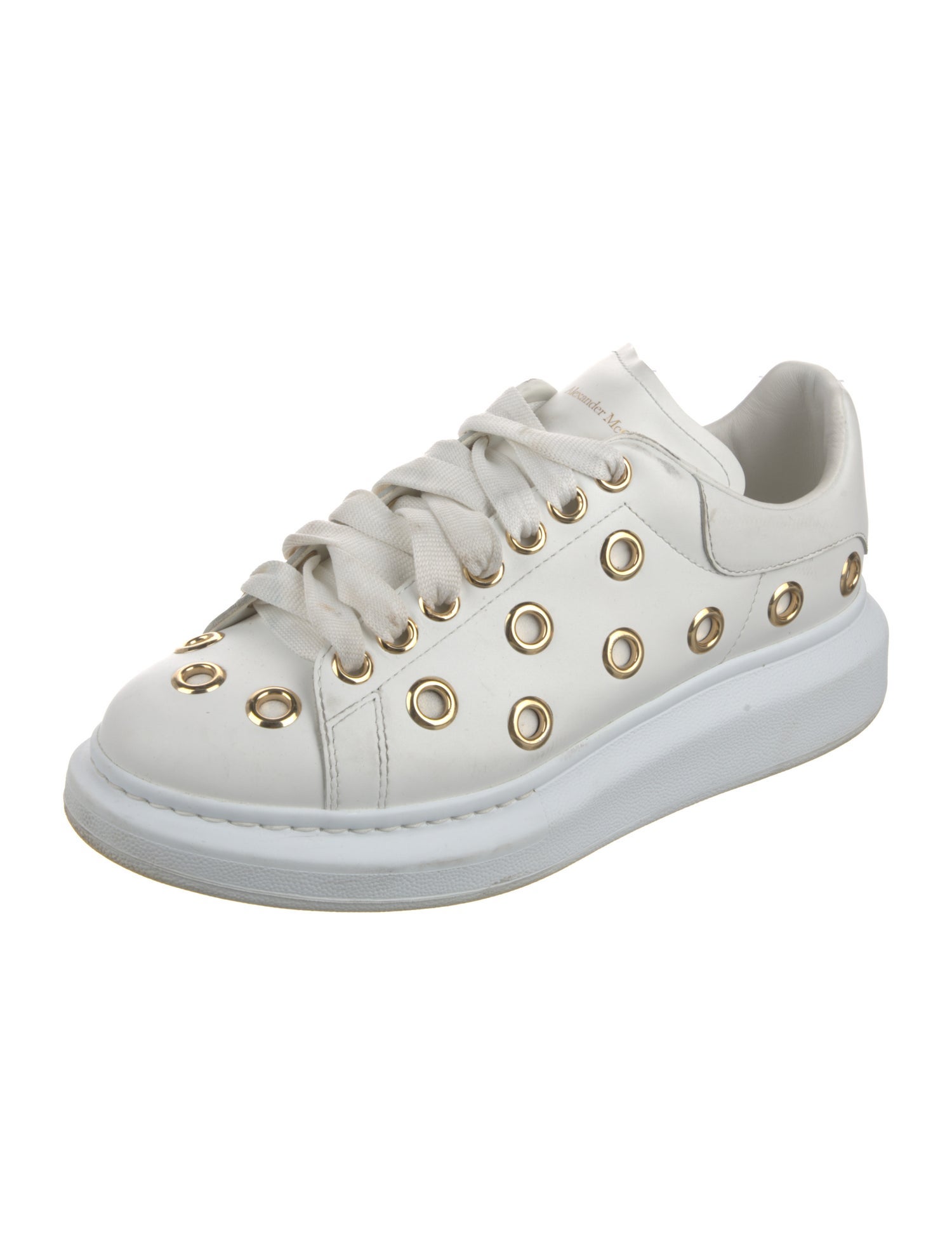 Alexander McQueen Leather Studded Accents Sneakers