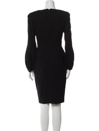 Alexander McQueen Wool Knee-Length Dress