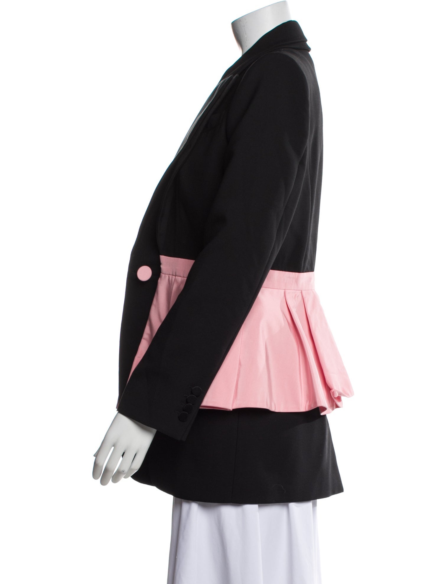 Alexander McQueen Wool Colorblock Pattern Evening Jacket