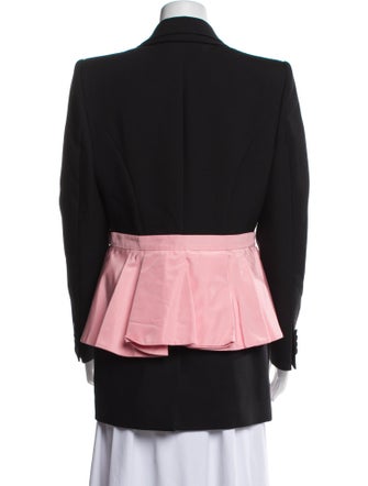 Alexander McQueen Wool Colorblock Pattern Evening Jacket