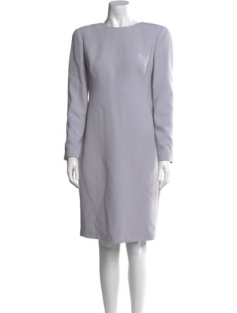 Alexander McQueen Bateau Neckline Knee-Length Dress