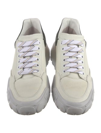 Alexander McQueen Leather Printed Athletic Sneakers