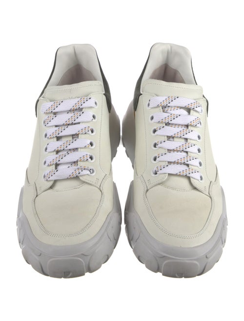 Alexander McQueen Leather Printed Athletic Sneakers