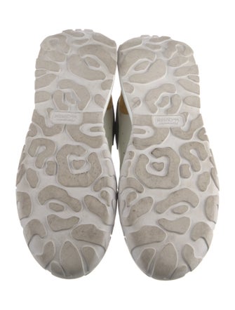 Alexander McQueen Leather Printed Athletic Sneakers