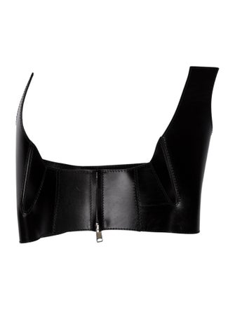 Alexander McQueen Wide Leather Waist Belt