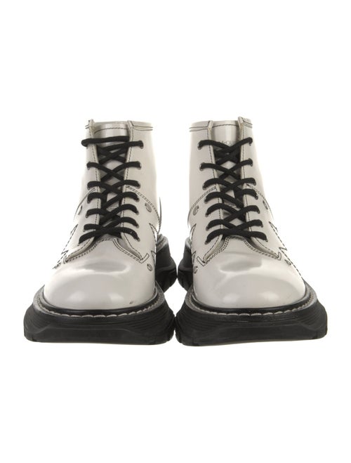 Alexander McQueen Leather Combat Boots