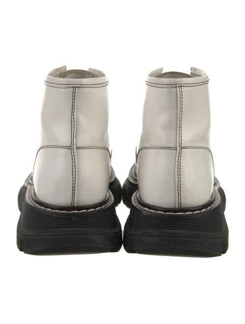 Alexander McQueen Leather Combat Boots
