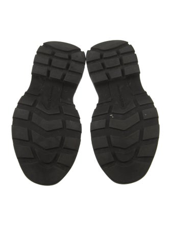 Alexander McQueen Leather Combat Boots