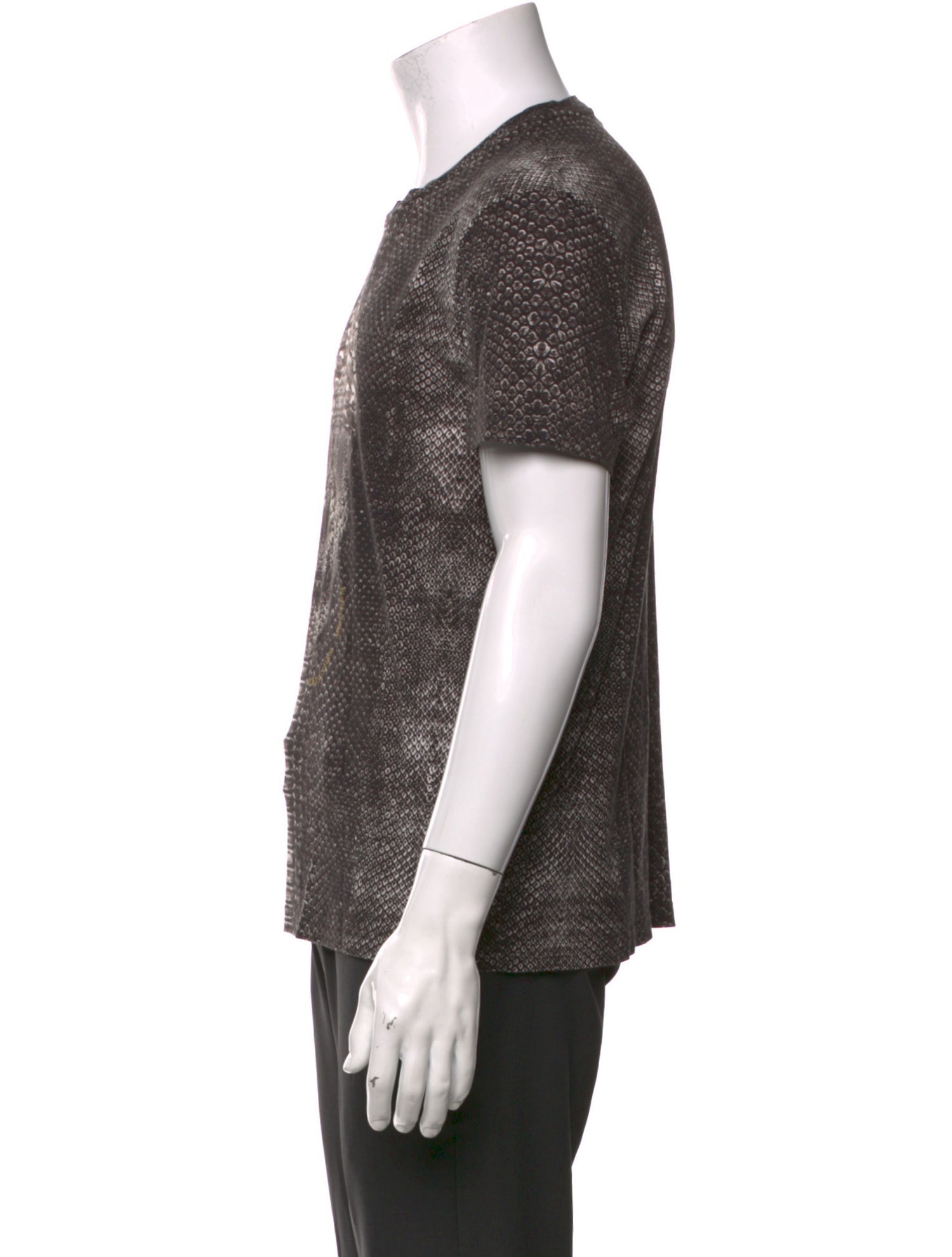 Alexander McQueen Animal Print Crew Neck T-Shirt