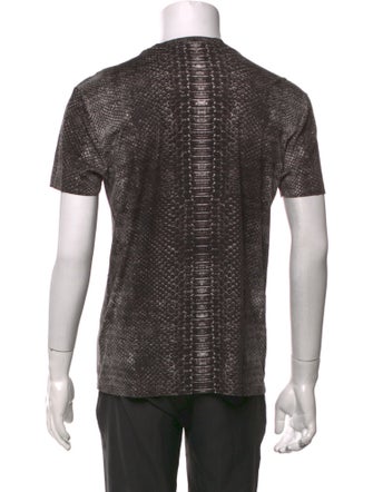 Alexander McQueen Animal Print Crew Neck T-Shirt