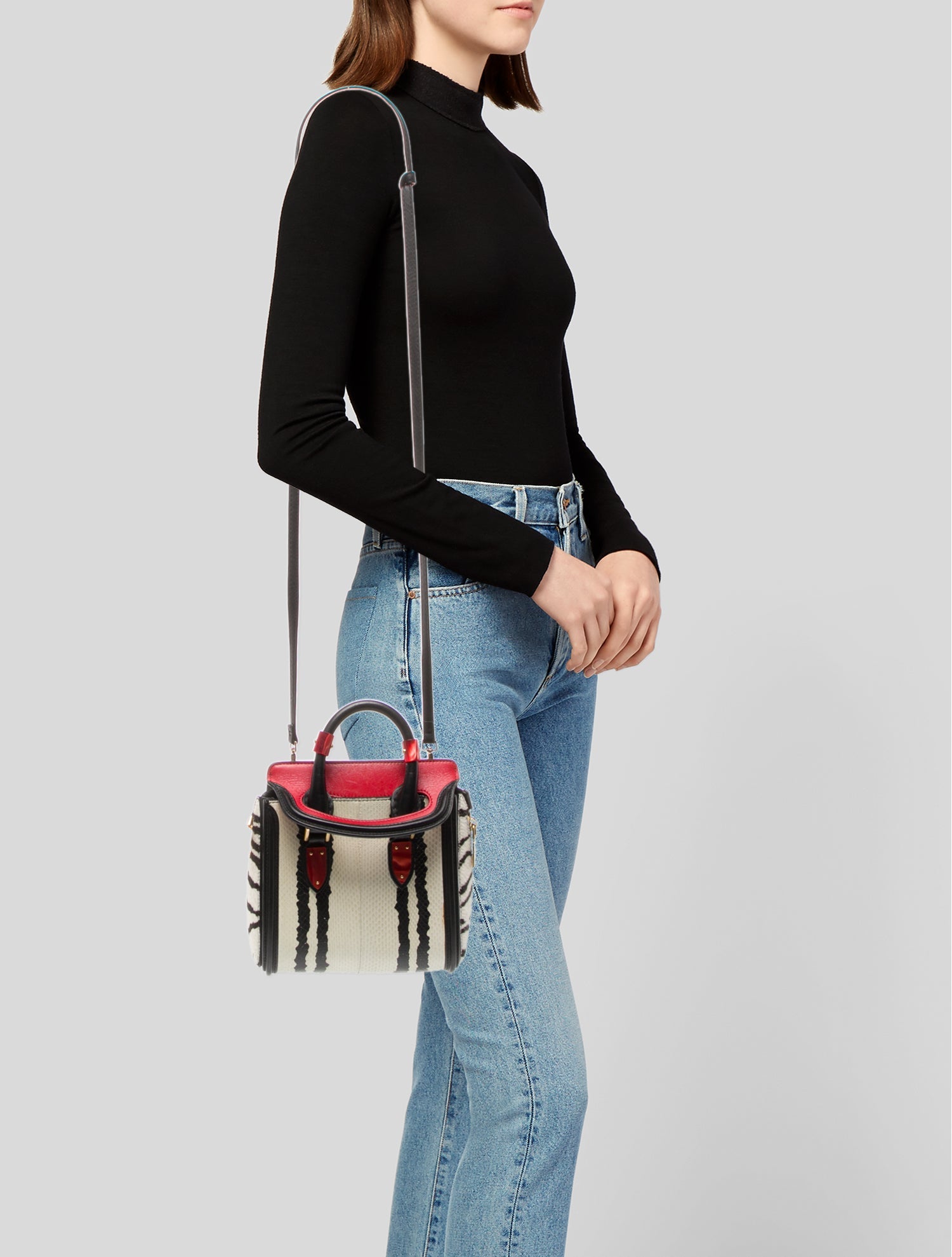 Alexander McQueen Snakeskin Shoulder Bag