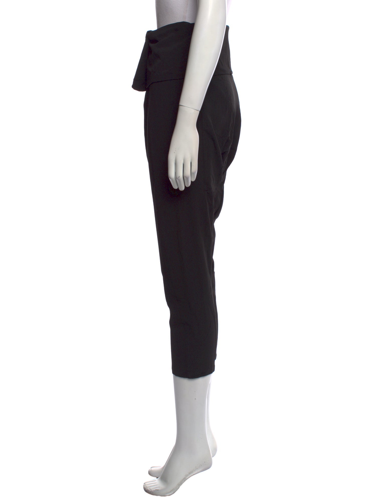 Alexander McQueen Silk Straight Leg Pants