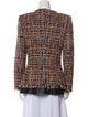 Alexander McQueen Lamb Leather Tweed Pattern Evening Jacket