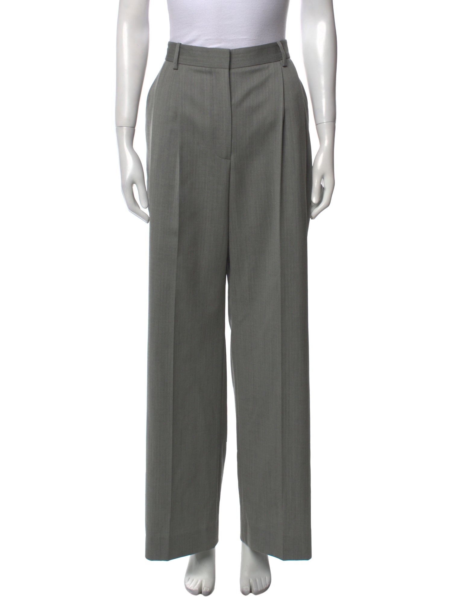 Alexander McQueen Wool Wide Leg Pants
