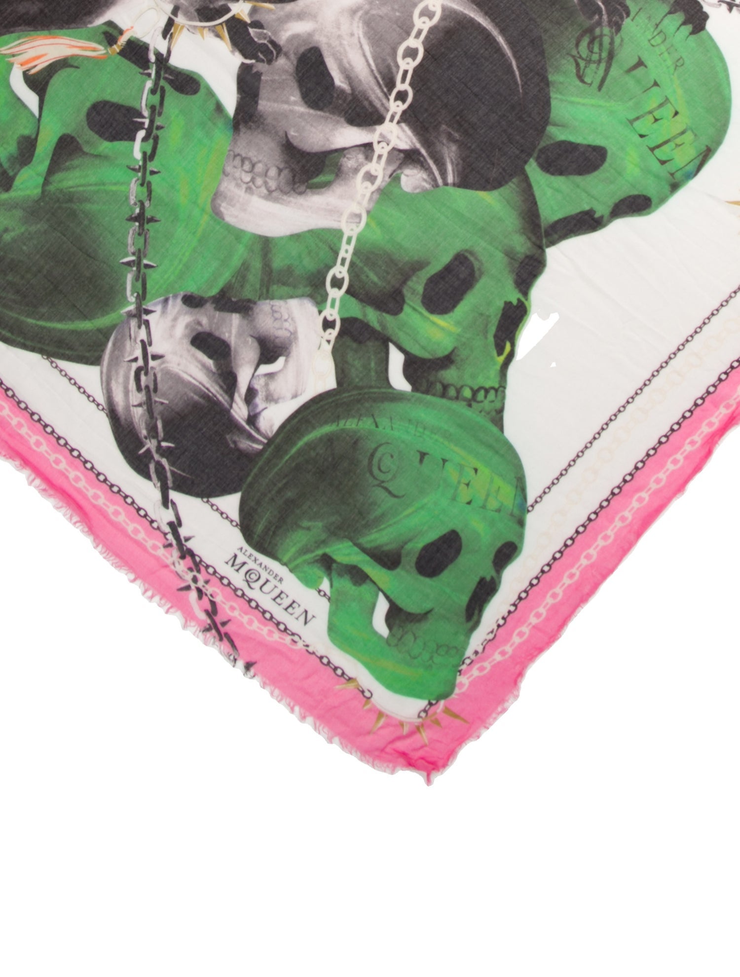 Alexander McQueen Silk Printed Scarf