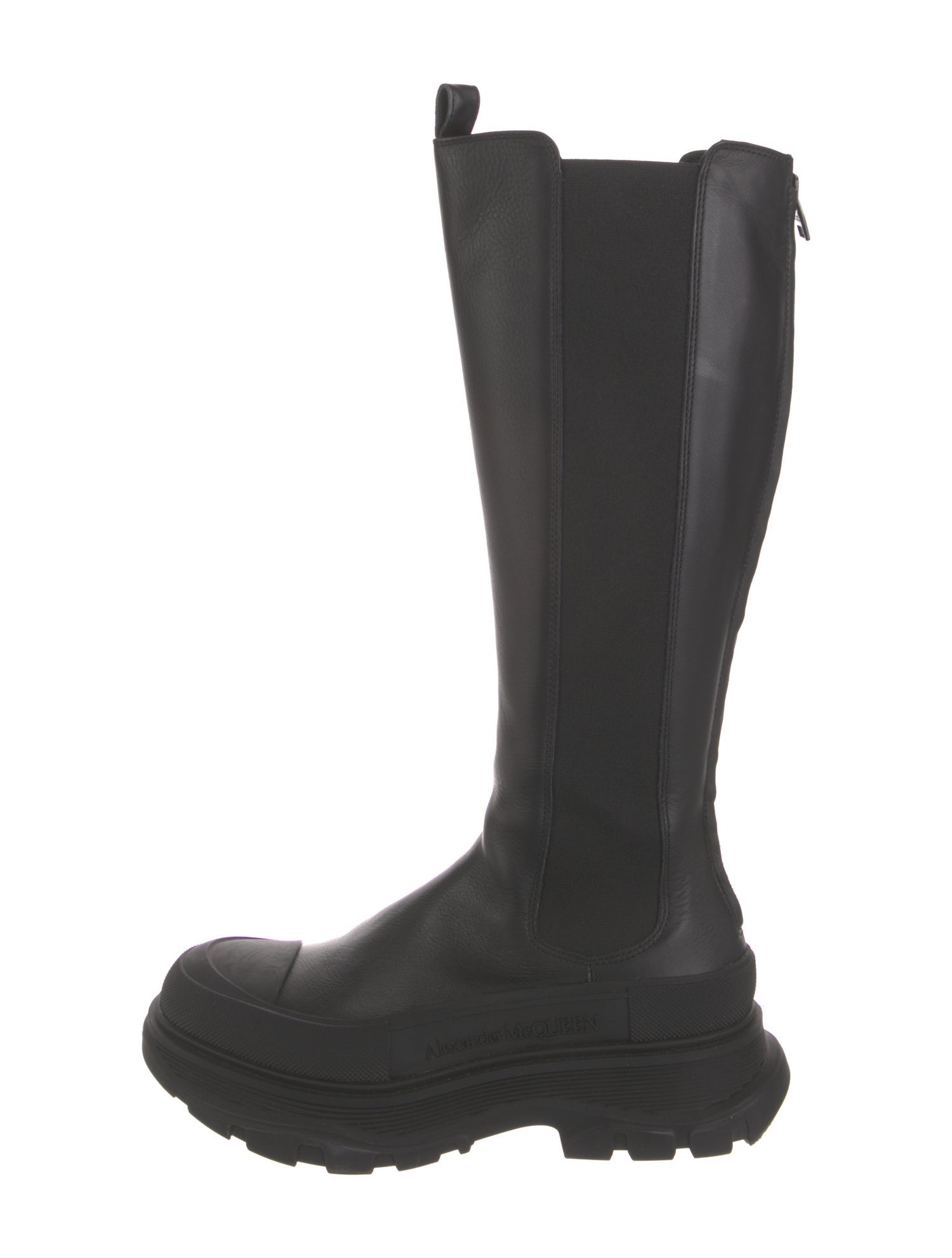 Alexander McQueen Leather Rain Boots
