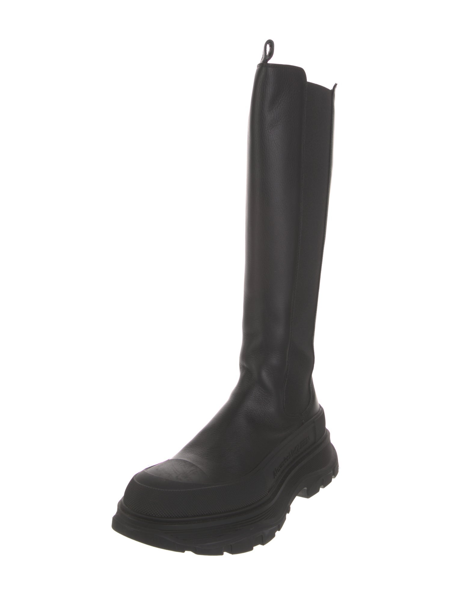 Alexander McQueen Leather Rain Boots