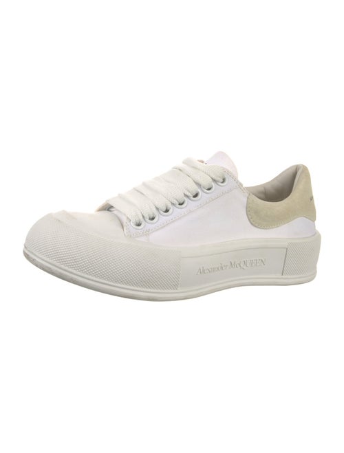 Alexander McQueen Canvas Colorblock Pattern Sneakers