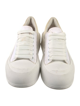 Alexander McQueen Canvas Colorblock Pattern Sneakers