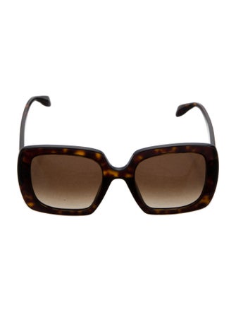 Alexander McQueen Square Tinted Sunglasses