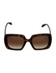 Alexander McQueen Square Tinted Sunglasses