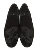 Alexander McQueen Velvet Crystal Embellishments Loafers