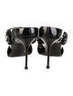 Alexander McQueen Patent Leather Chain-Link Accents Mules