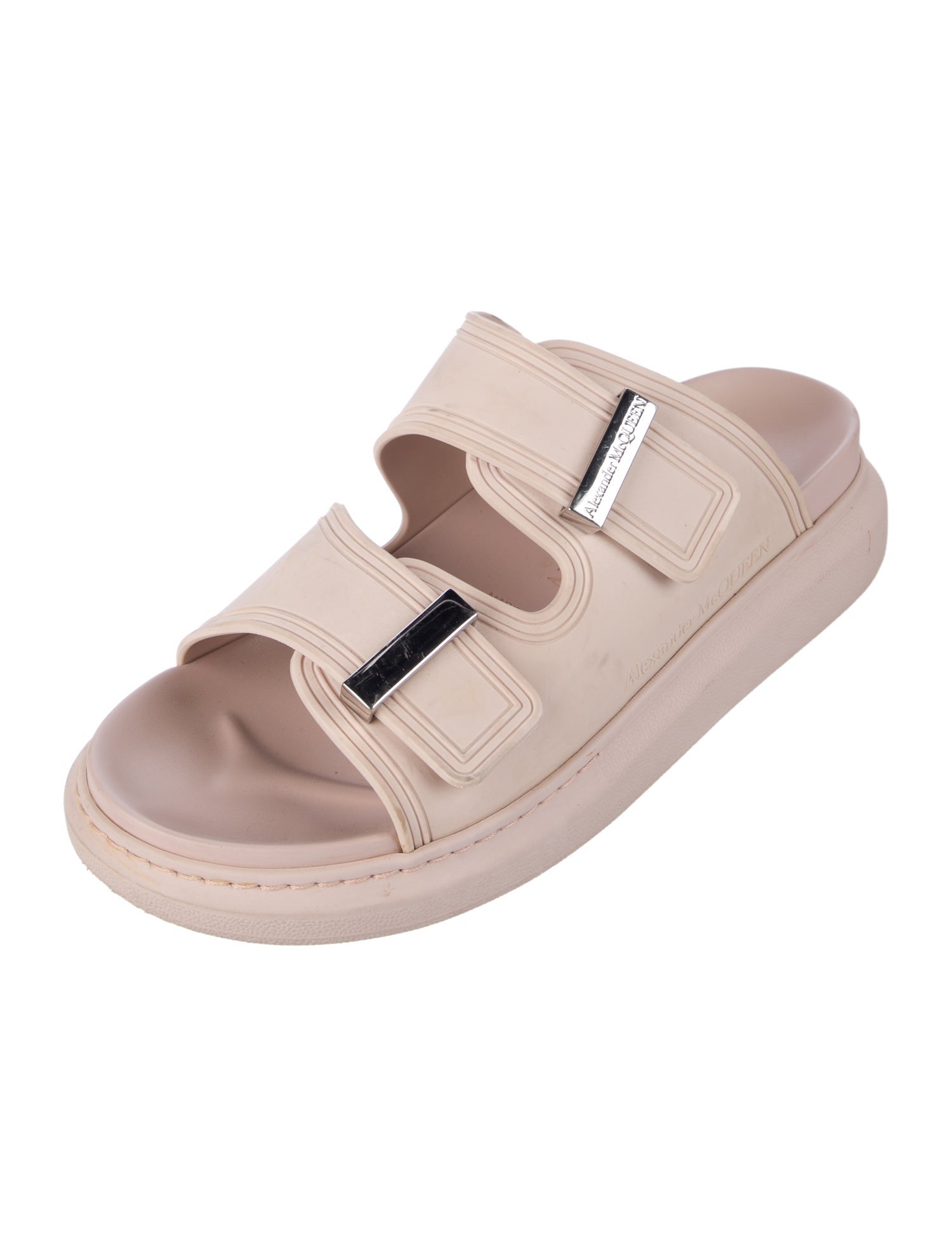 Alexander McQueen Rubber Slingback Sandals