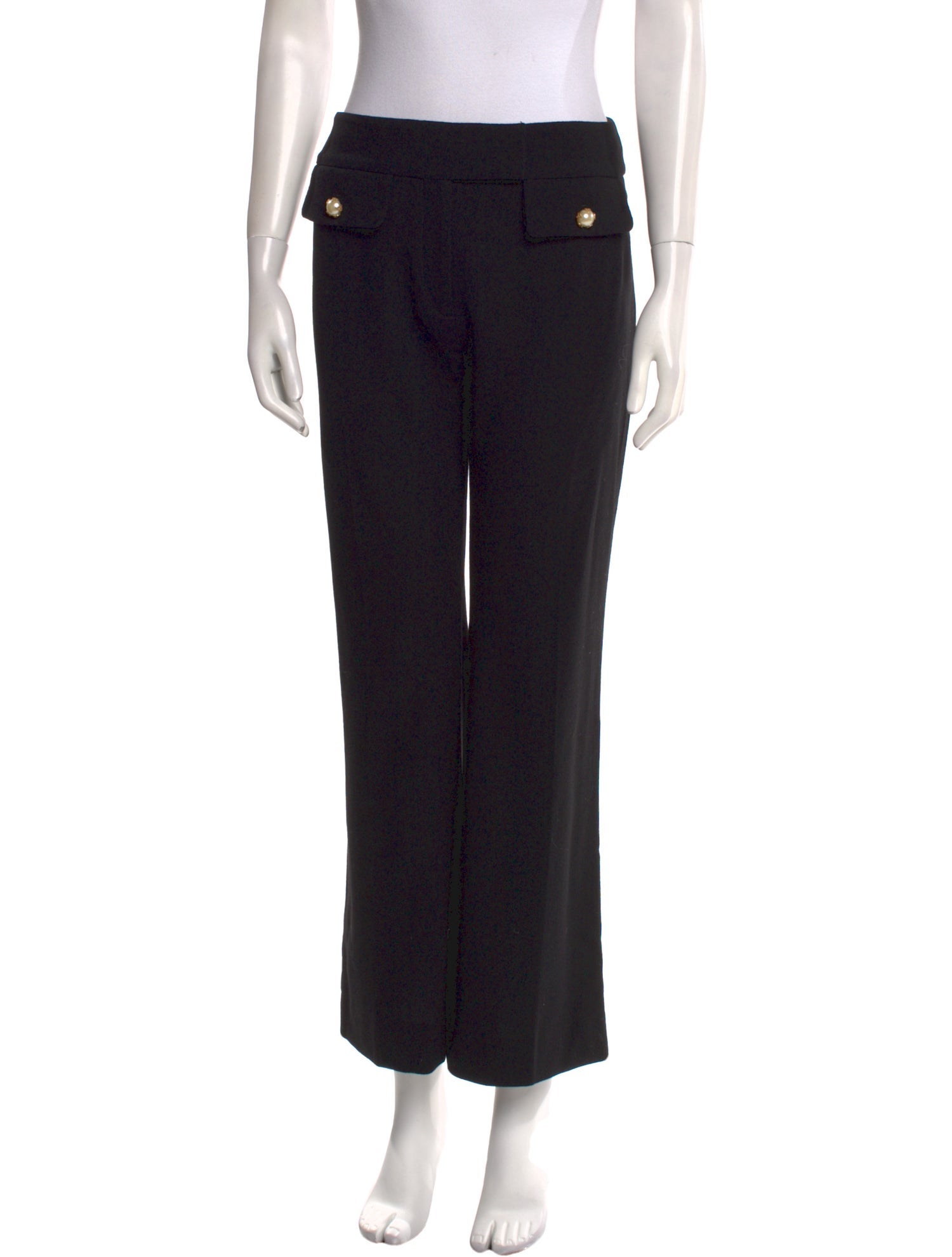 Alexander McQueen Virgin Wool Wide Leg Pants