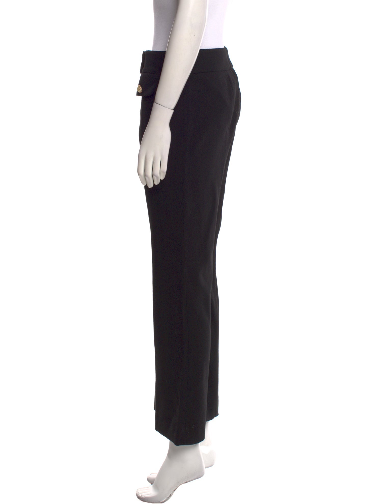 Alexander McQueen Virgin Wool Wide Leg Pants