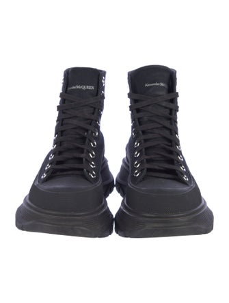 Alexander McQueen Canvas Wedge Sneakers