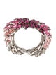 Alexander McQueen Crystal Embellishment Bangle Bracelet