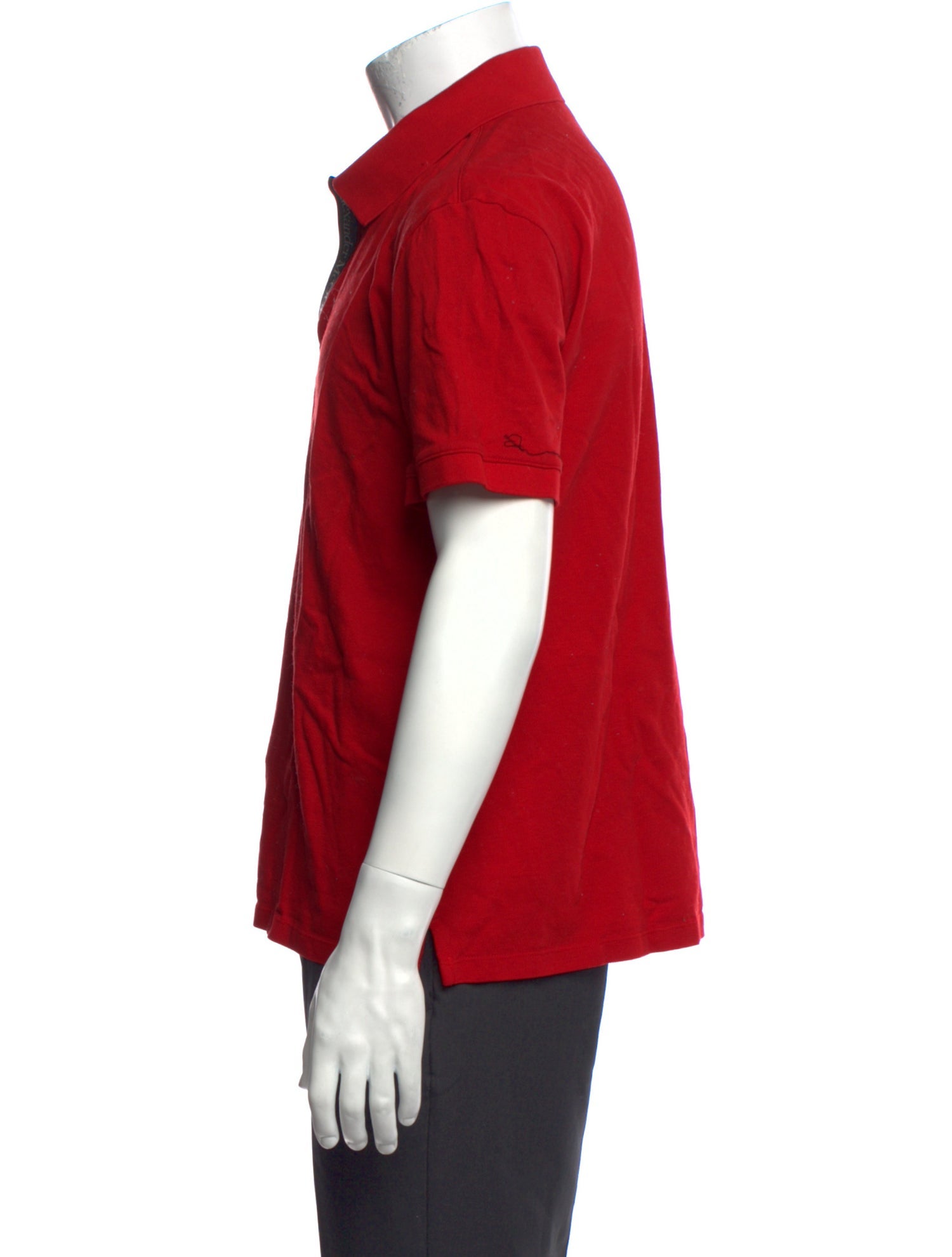 Alexander McQueen Crew Neck Short Sleeve Polo Shirt