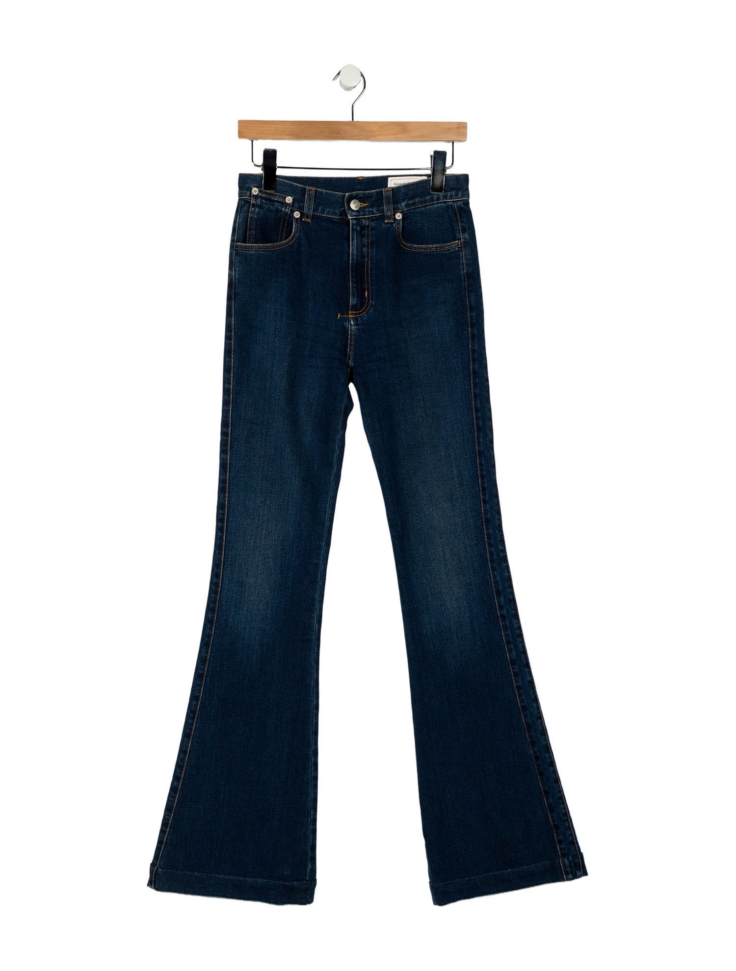 Alexander McQueen Mid-Rise Wide Leg Jeans