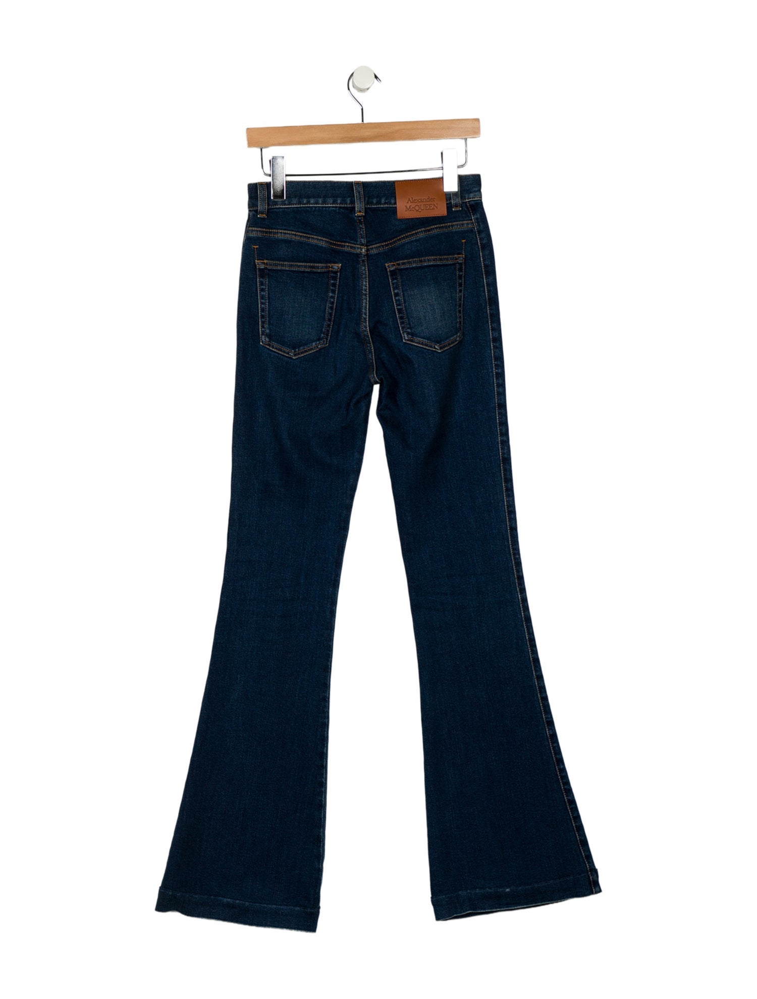 Alexander McQueen Mid-Rise Wide Leg Jeans