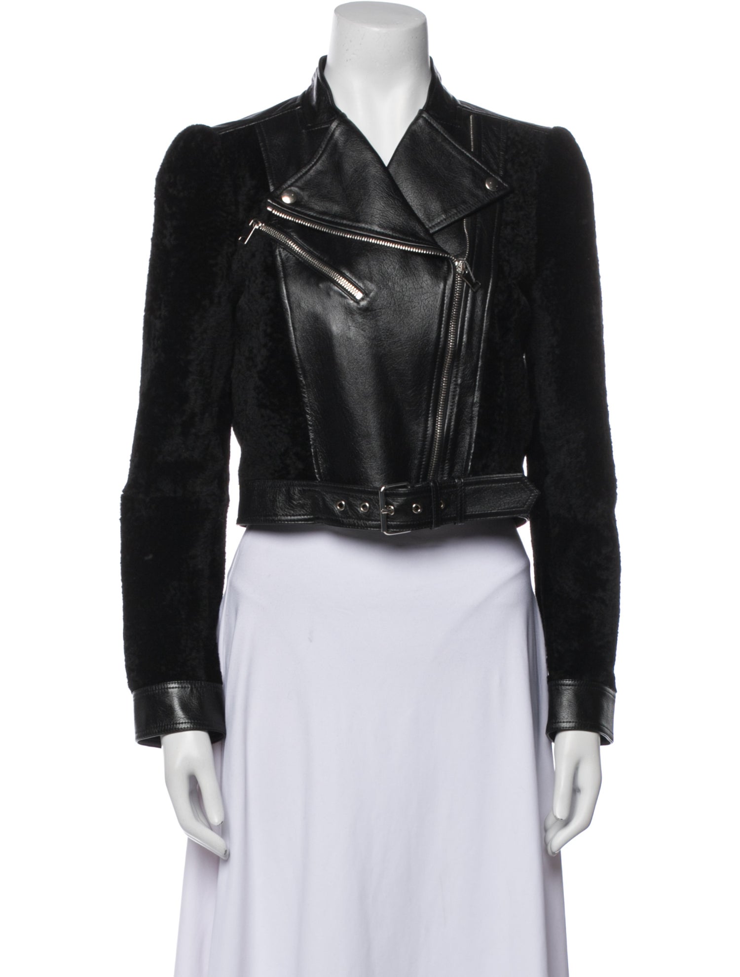 Alexander McQueen Shearling Biker Jacket