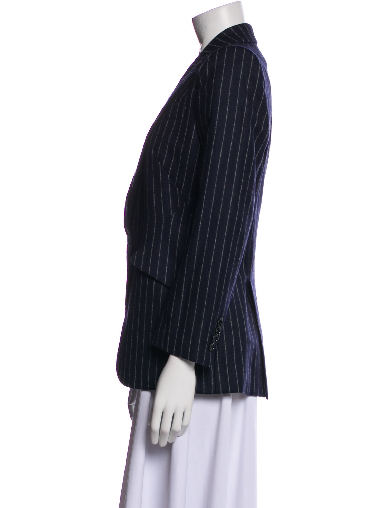 Alexander McQueen Wool Striped Blazer