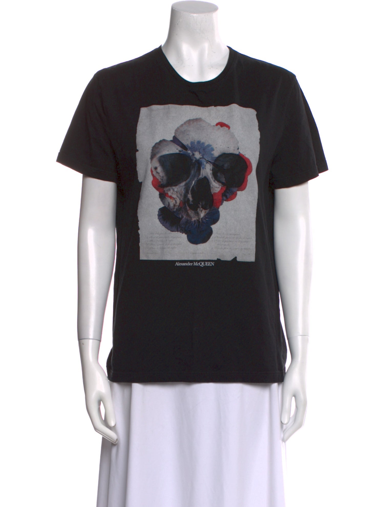 Alexander McQueen Graphic Print Crew Neck T-Shirt