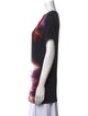 Alexander McQueen Tie-Dye Print V-Neck T-Shirt