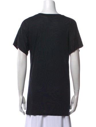 Alexander McQueen Tie-Dye Print V-Neck T-Shirt