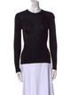 Alexander McQueen Crew Neck Long Sleeve Top