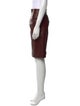 Alexander McQueen Leather Knee-Length Skirt