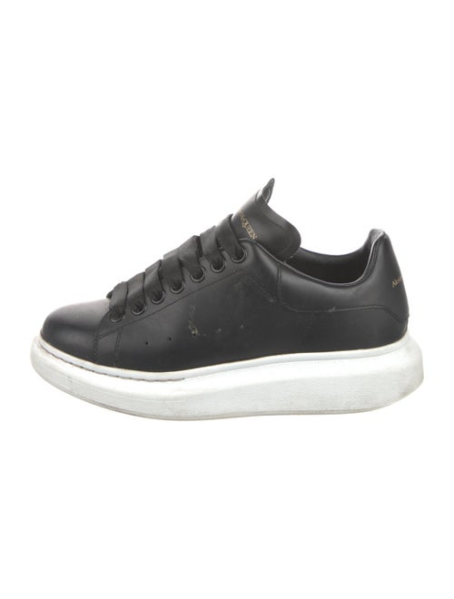 Alexander McQueen Leather Colorblock Pattern Sneakers