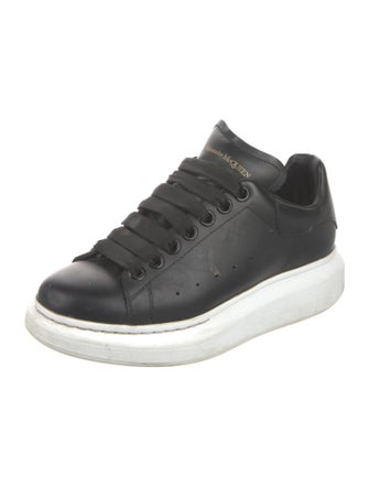 Alexander McQueen Leather Colorblock Pattern Sneakers